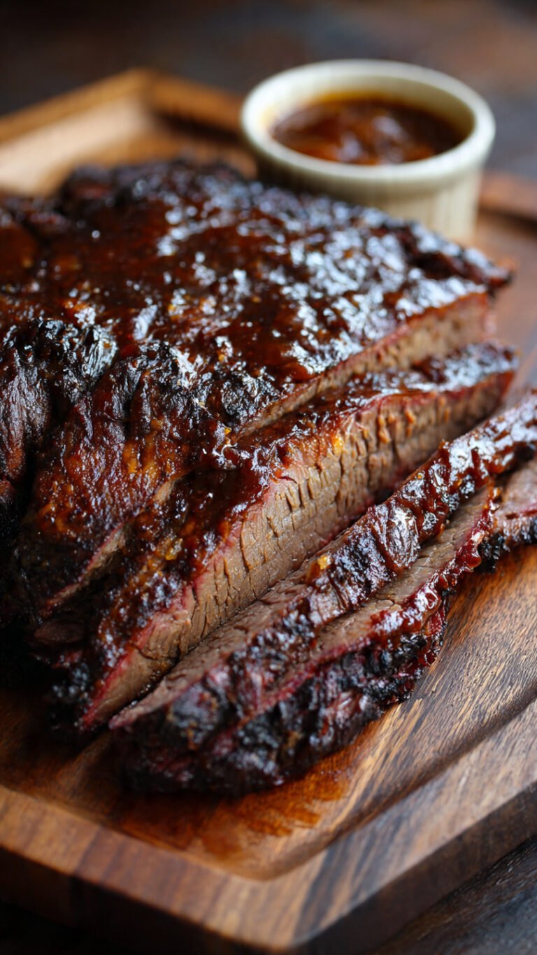 Apple Cider BBQ Brisket Cooked Low & Slow