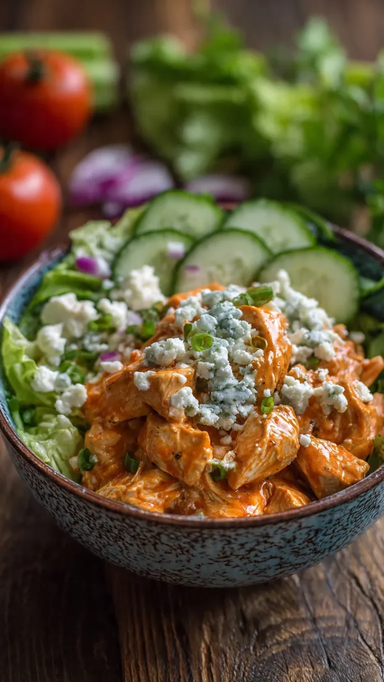 Buffalo Chicken Cottage Cheese Bowl