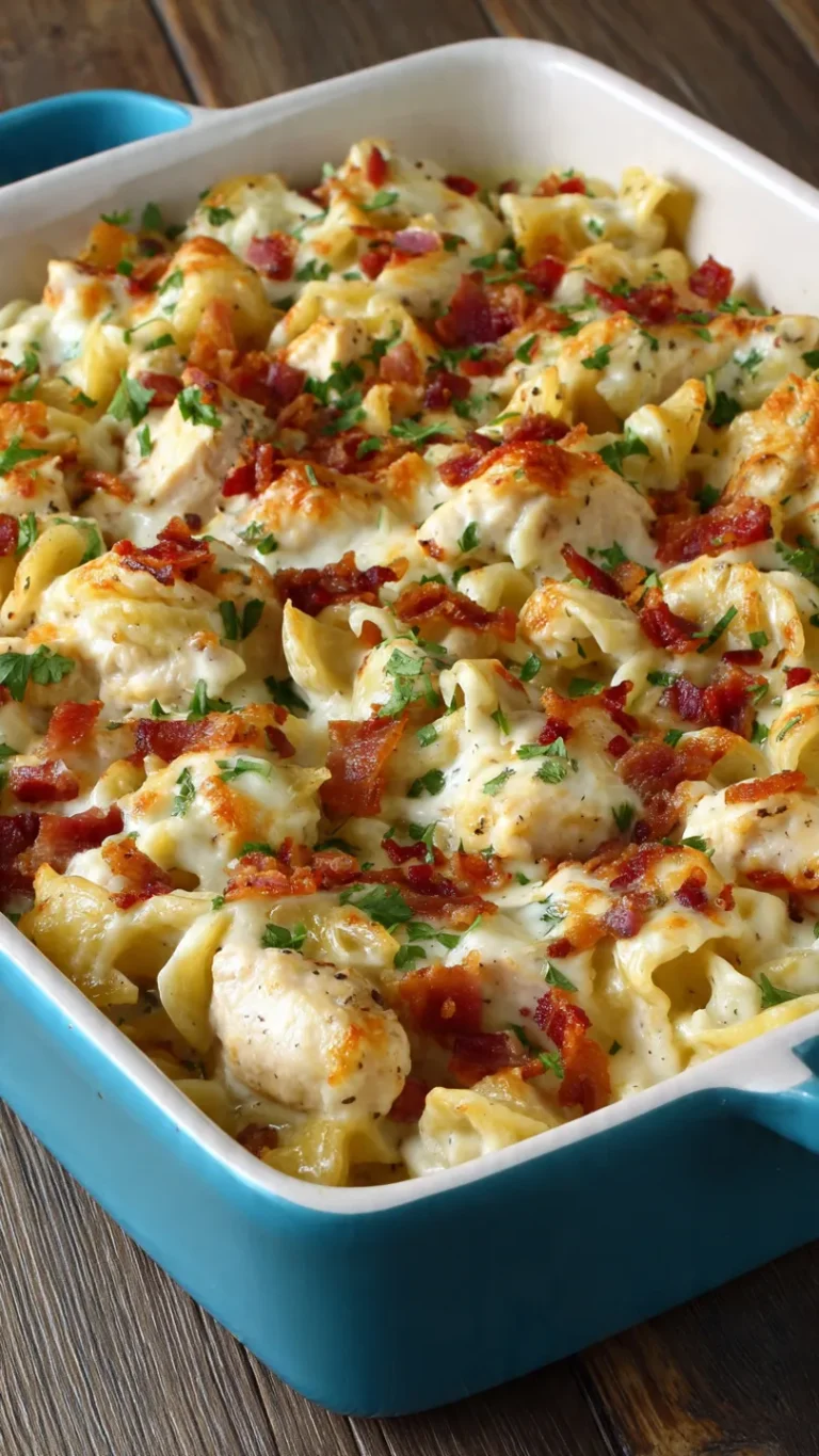 Chicken Bacon Ranch Casserole (Creamy, Cheesy Comfort in One Pan!)