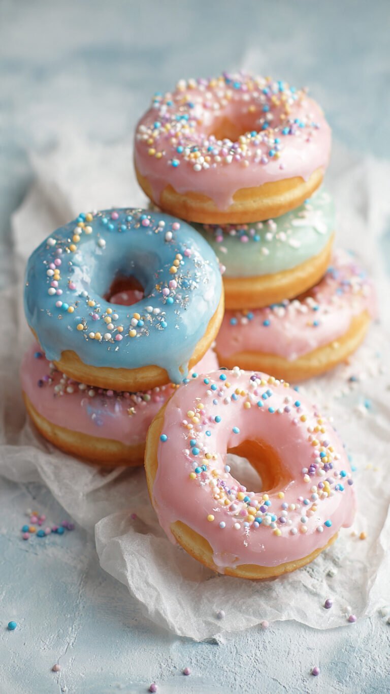 Cotton Candy Mini Donuts: A Whimsical Baked Delight