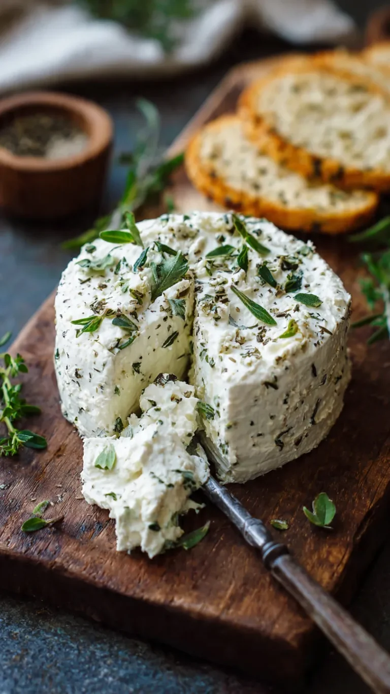 Creamy Garlic Herb Boursin Cheese