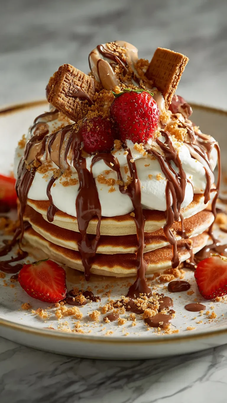 Decadent Biscoff Pancake Stack for Breakfast