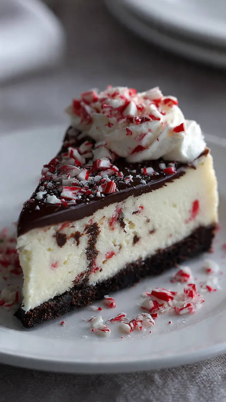 Decadent Peppermint Bark Cheesecake: A No-Bake Holiday Masterpiece