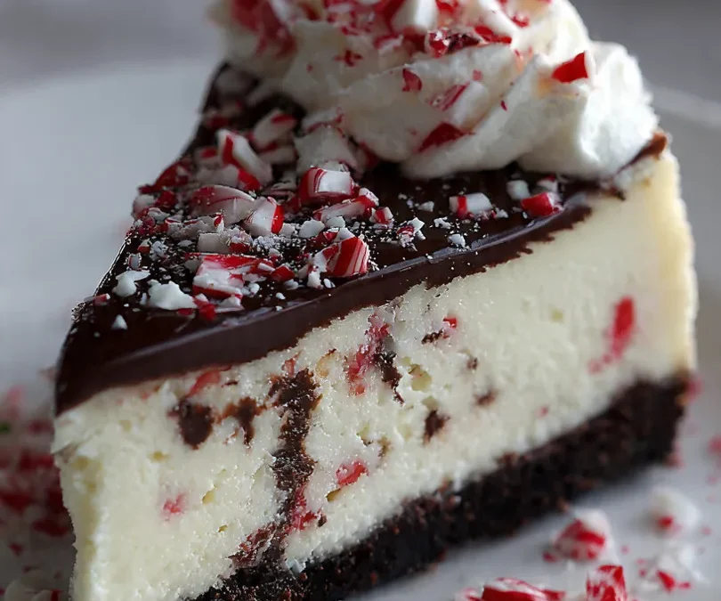 Decadent Peppermint Bark Cheesecake: A No-Bake Holiday Masterpiece