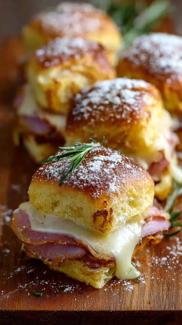Easy Monte Cristo Sliders: A Sweet and Savory Party Favorite