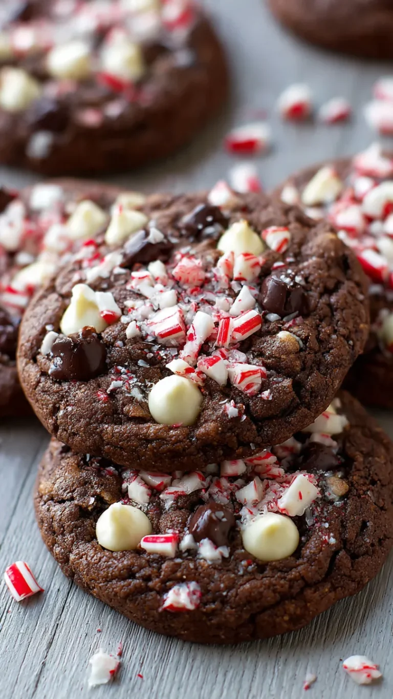 Indulgent Double Chocolate Peppermint Cookies Recipe