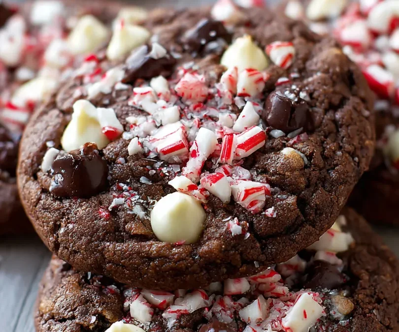 Indulgent Double Chocolate Peppermint Cookies Recipe