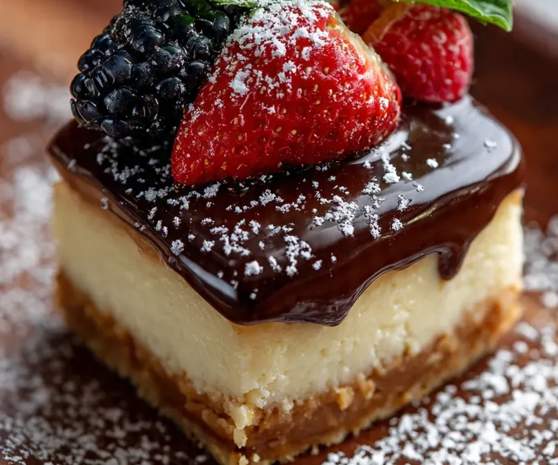 Heavenly Boston Cream Cheesecake