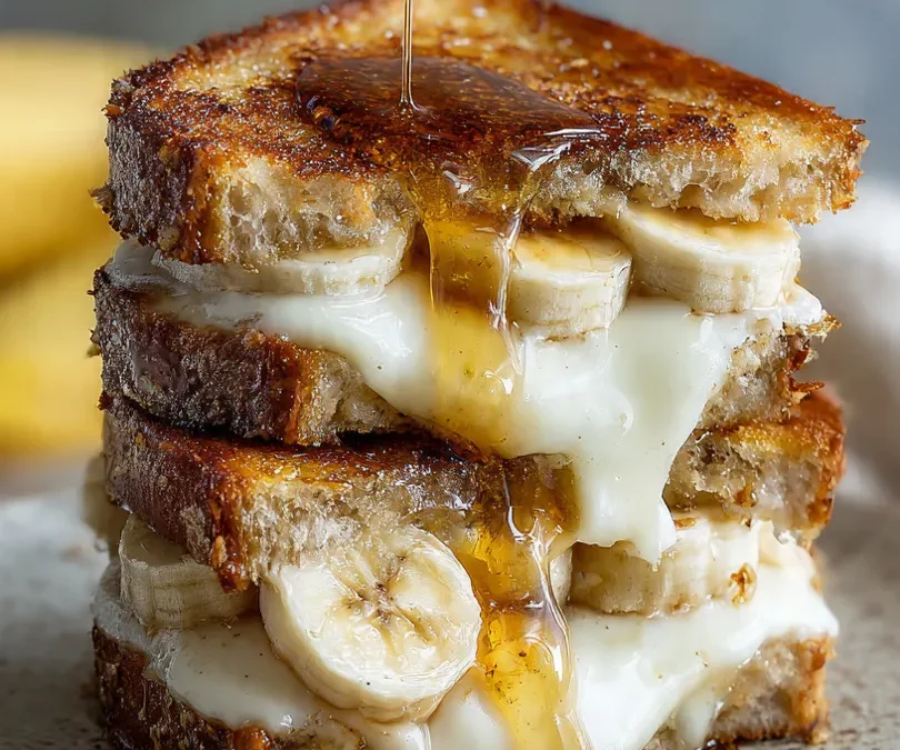 Delicious Honey Banana Grilled Cheese Sandwich Recipe
