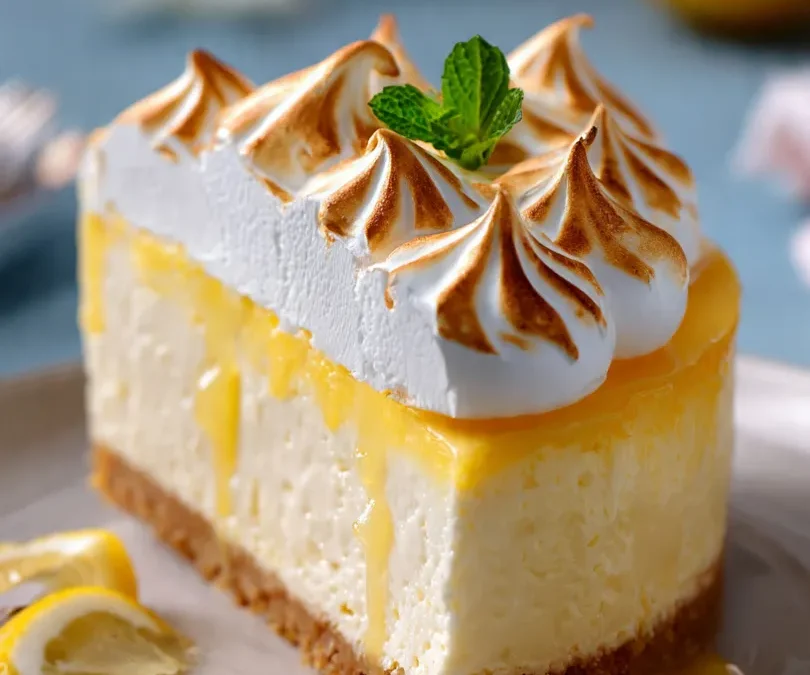 Lemon Meringue Cheesecake Recipe: A Bright & Creamy Dessert Masterpiece