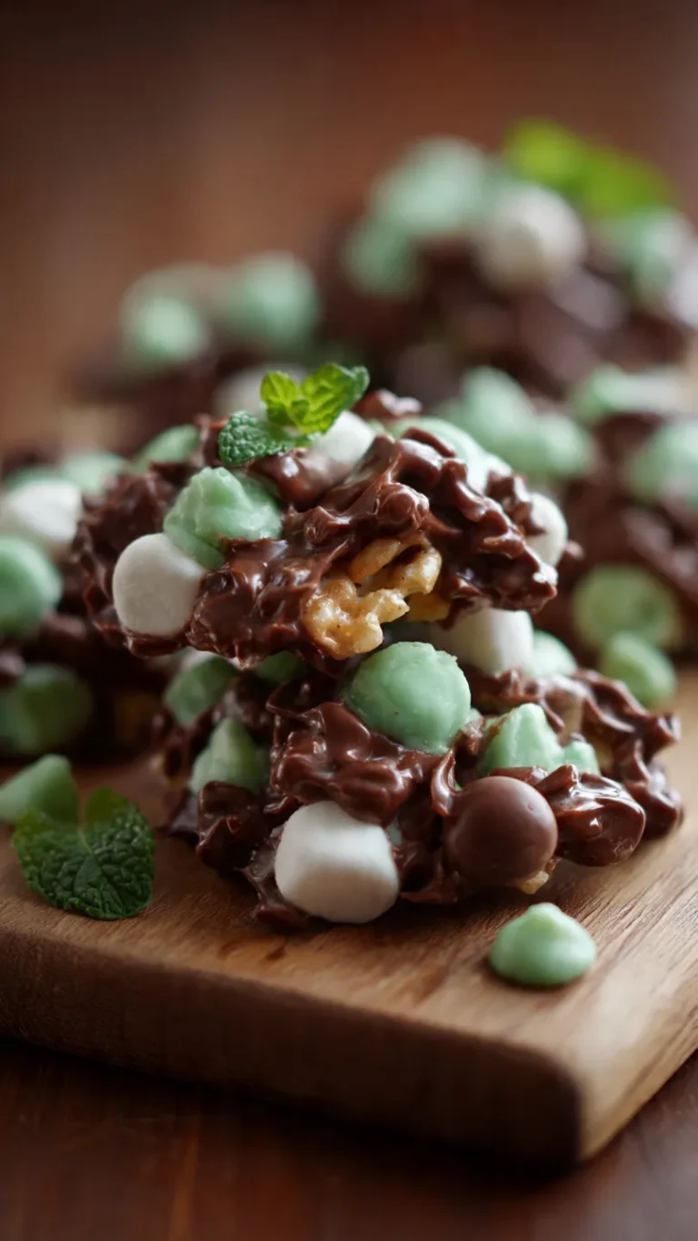 Mint Chocolate Chip Clusters: Easy Holiday Treats