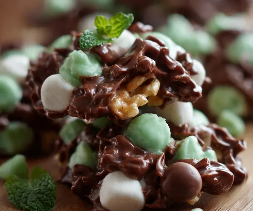 Mint Chocolate Chip Clusters: Easy Holiday Treats