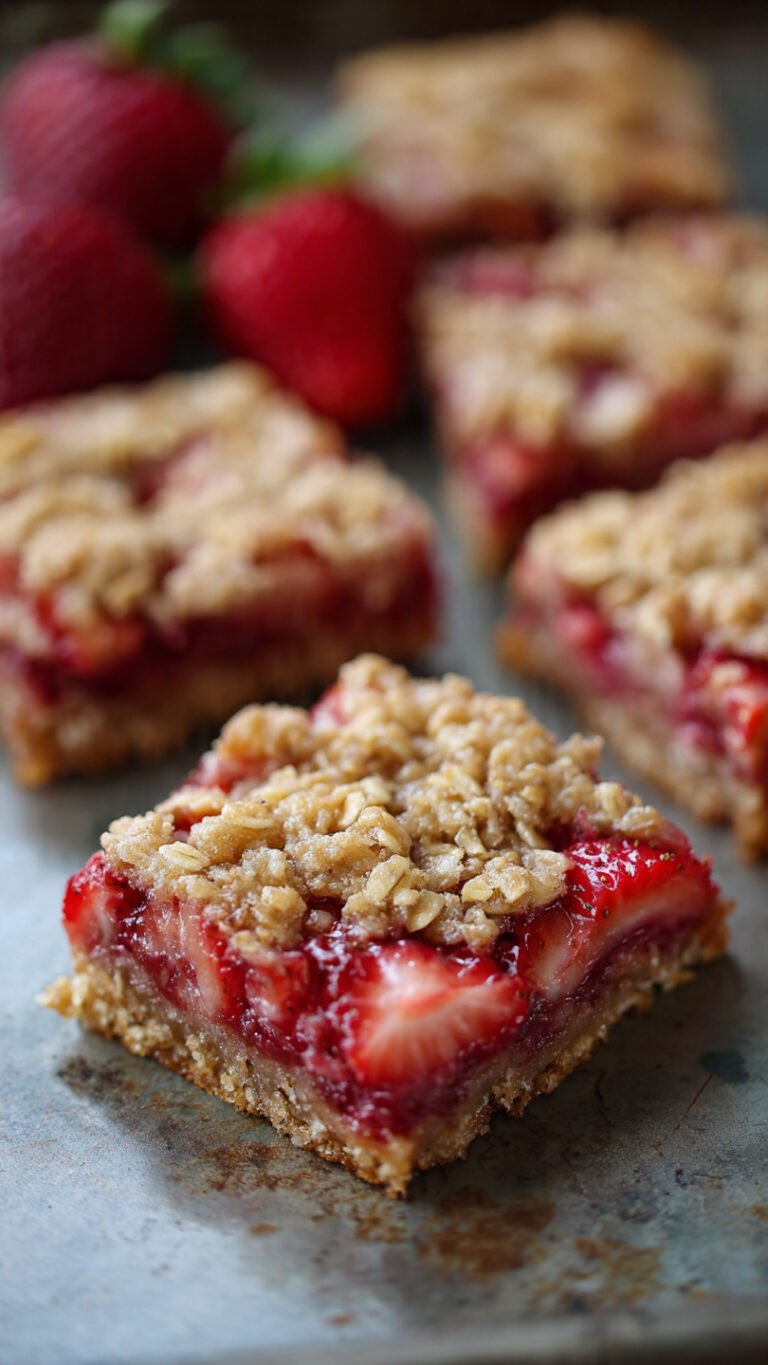Strawberry Oatmeal Bars: A Classic Comfort Dessert