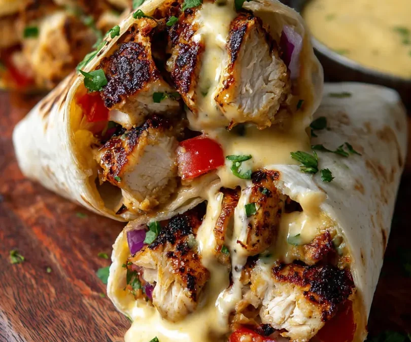 Tender Chicken Wrapped in Tortillas