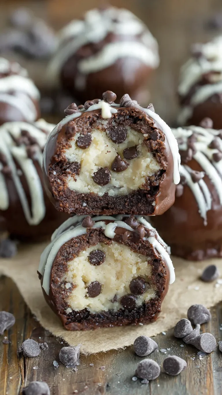 Chocolate Chip Cookie Dough Brownie Bombs Recipe