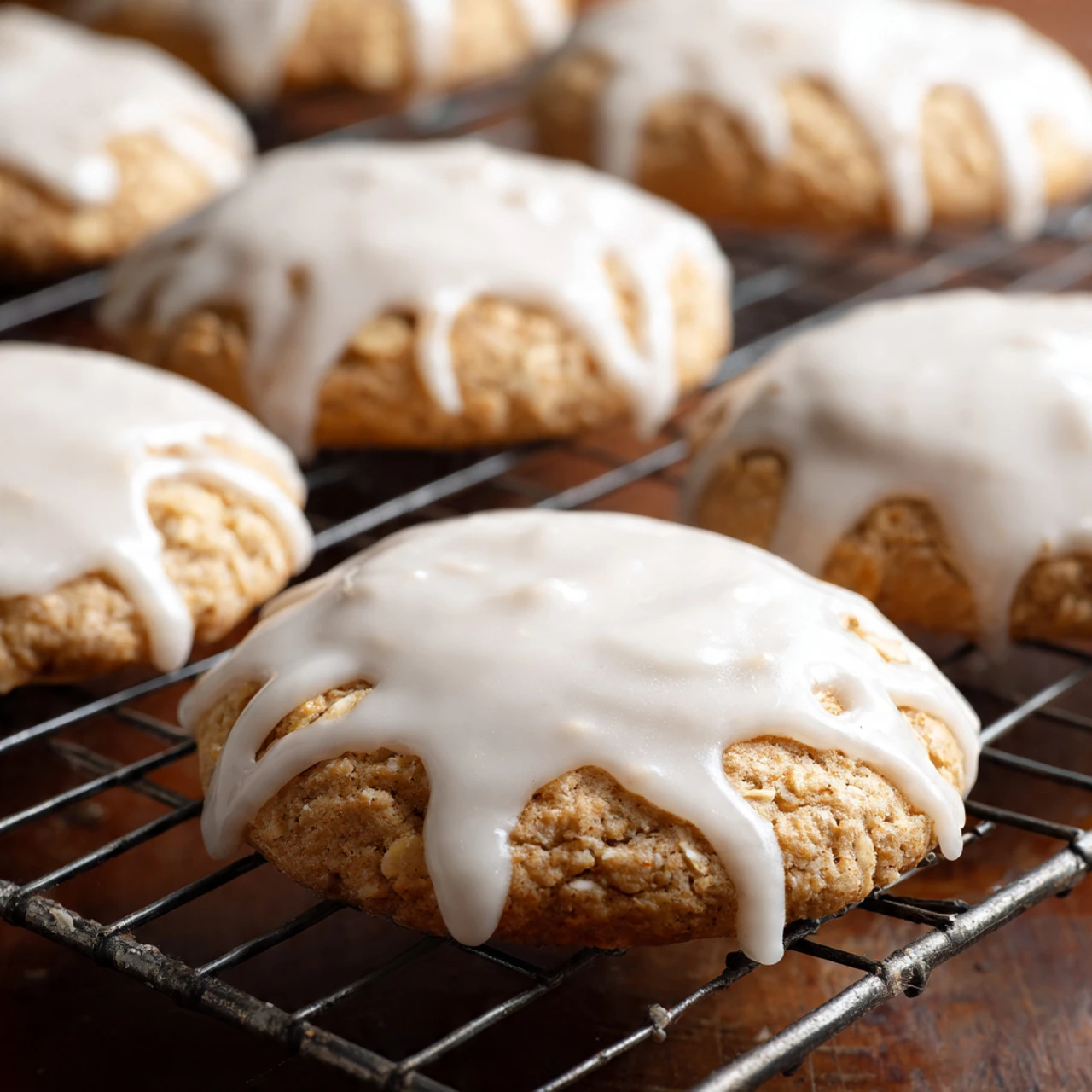 AMAZING Soft And Chewy Iced Oatmeal Cookies Amazing Soft Chewy Iced Oatmeal Cookies