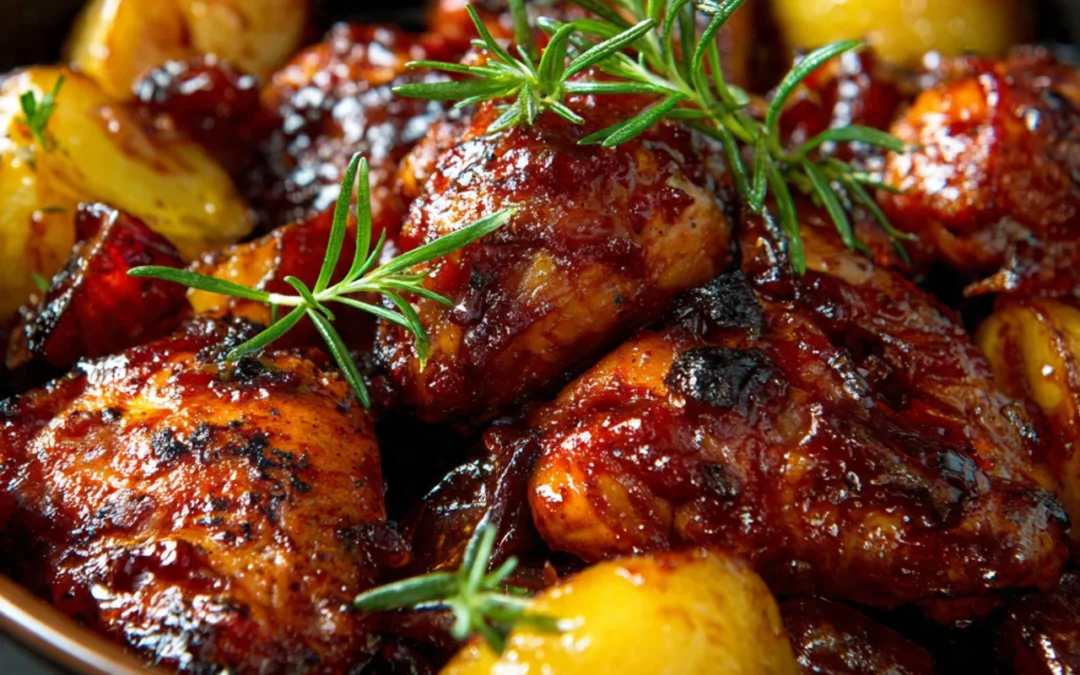 Baked Jamaican Pineapple Jerk Chicken