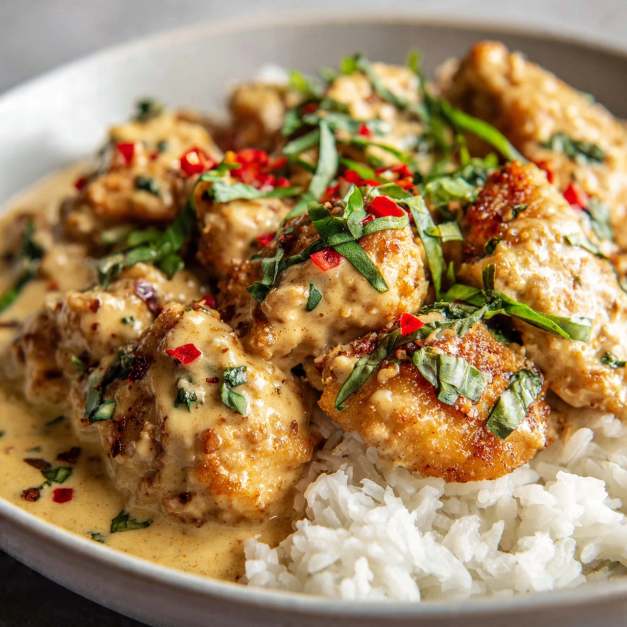 Basil Chicken In Coconut Curry Sauce Basil Chicken Coconut Curry Sauce