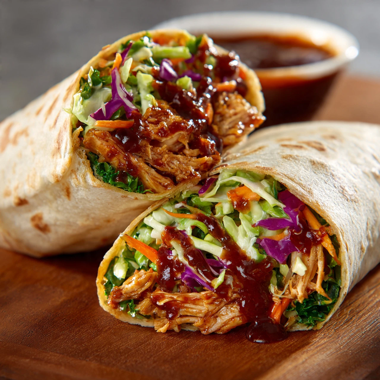 Bbq Chicken Coleslaw Wraps Bbq Chicken Coleslaw Wraps