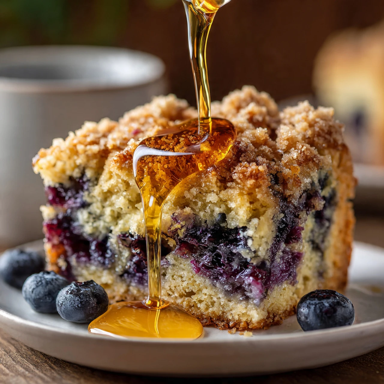Blueberry Buttermilk Pancake Casserole - Celebrating Sweets
