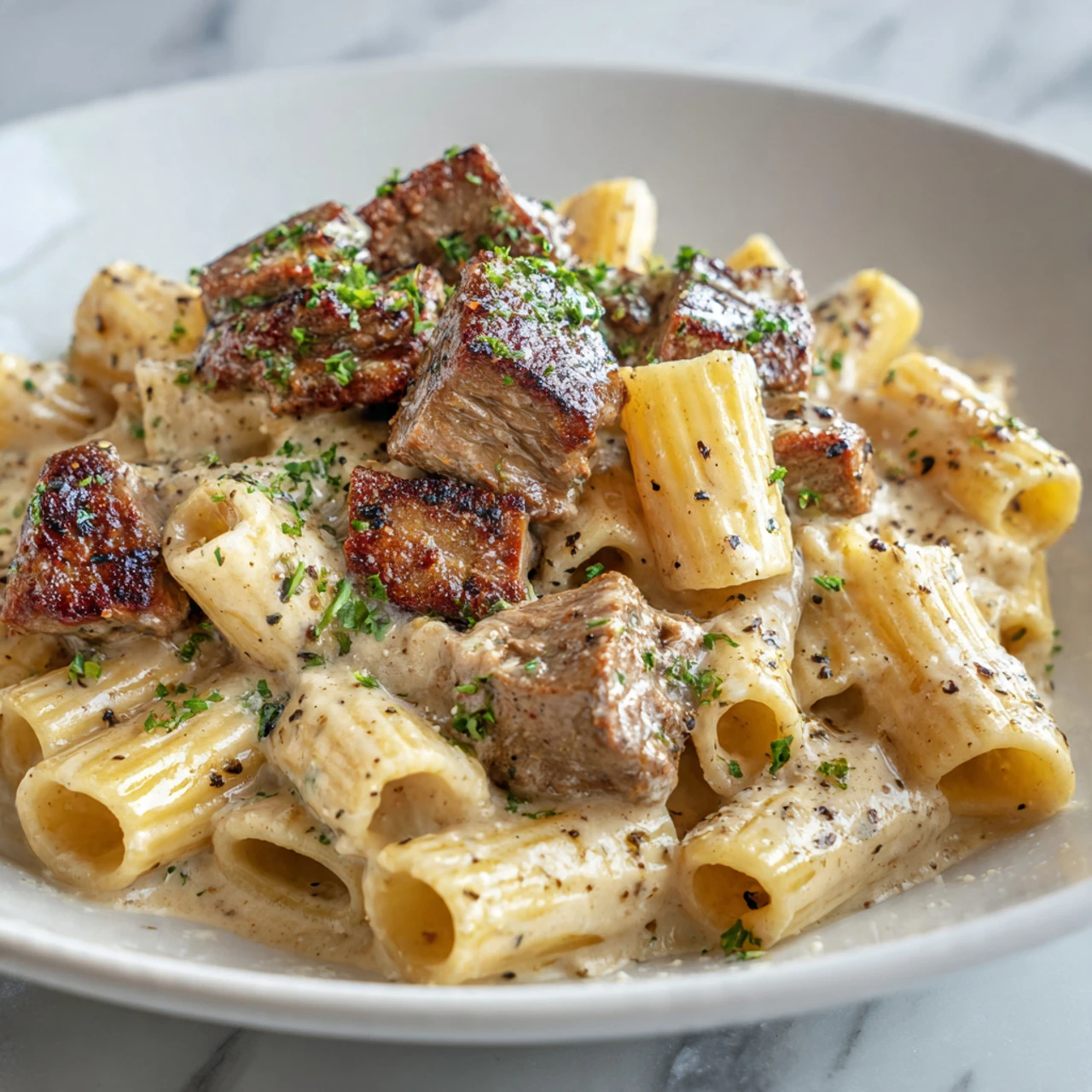 Cajun Steak Cheesy Rigatoni Parmesan Recipe Cajun Steak Cheesy Rigatoni Parmesan Recipe