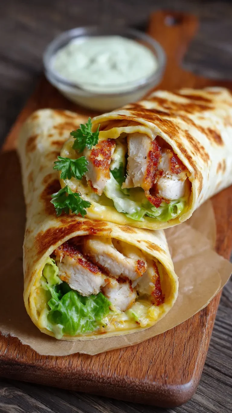 Cheesy Garlic Chicken Wraps (Melty, Juicy, 20-Minute Favorite!)
