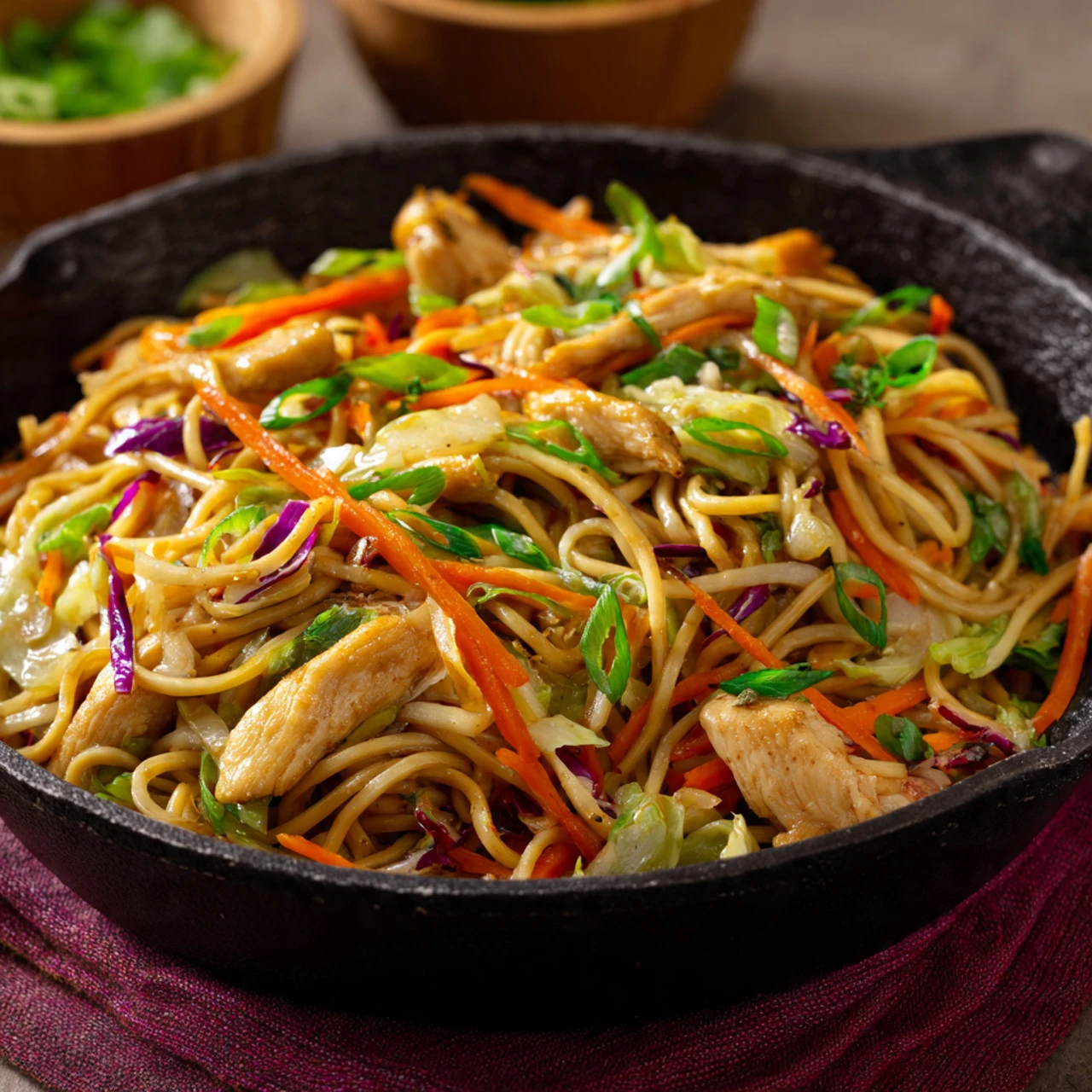 Chicken Chow Mein with the Best Chow Mein Sauce