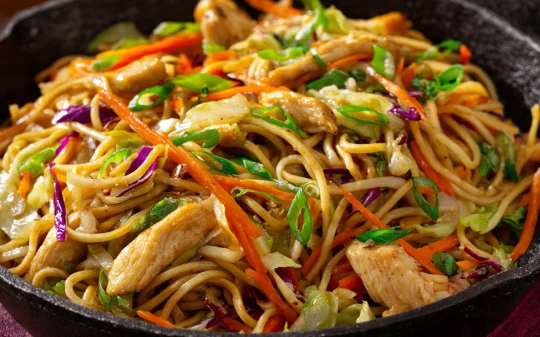 Chicken Chow Mein with the Best Chow Mein Sauce