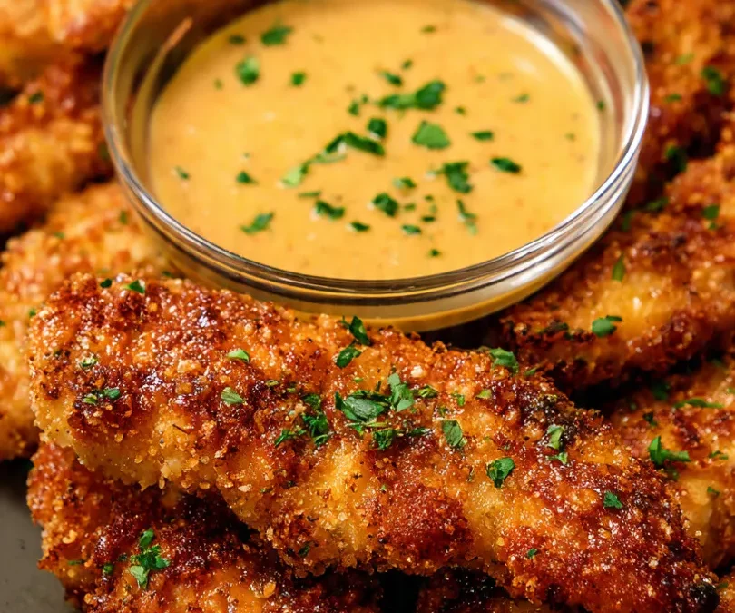Copycat Raising Cane’s Chicken Tenders (With Signature Cane’s Sauce!)
