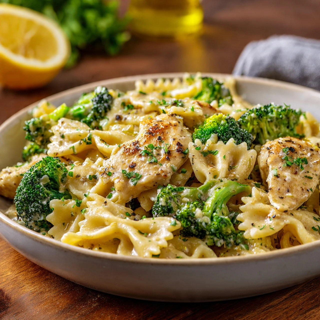 Cowboy Butter Lemon Bowtie Chicken with Broccoli — The Easy Dinner Everyone’s Clicking