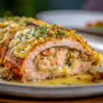 Crab & Shrimp Stuffed Salmon Crab Shrimp Stuffed Salmon