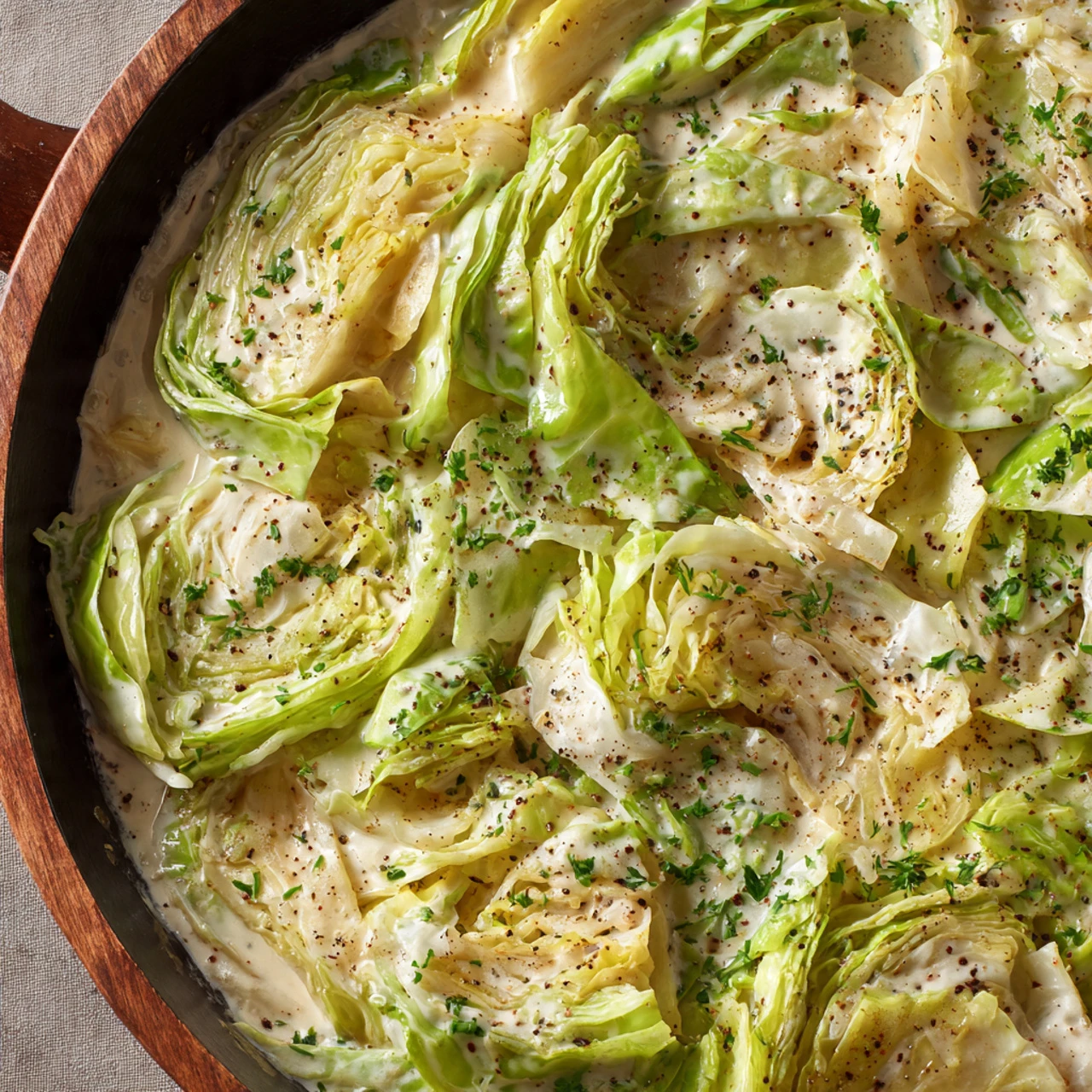 Creamy Garlic Alfredo With Tender Cabbage Creamy Garlic Alfredo Tender Cabbage