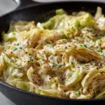 Creamy Garlic Alfredo With Tender Cabbage Creamy Garlic Alfredo Tender Cabbage