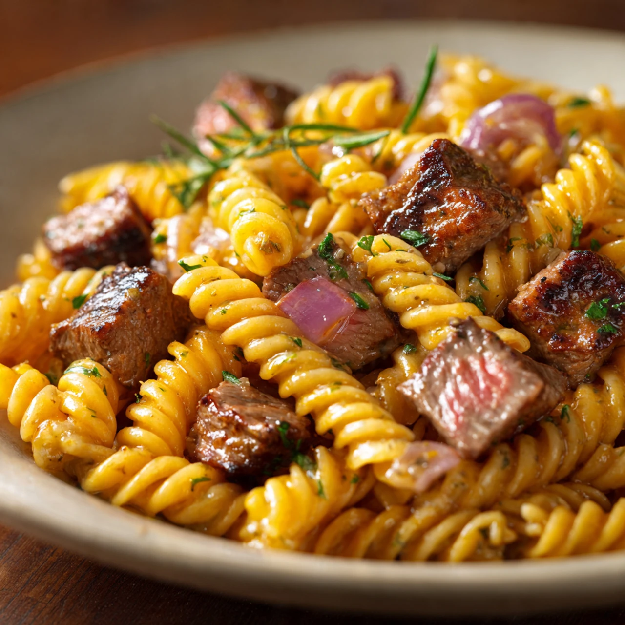 Creamy Garlic Butter Steak And Pasta Recipe Creamy Garlic Butter Steak Pasta Recipe Spicy
