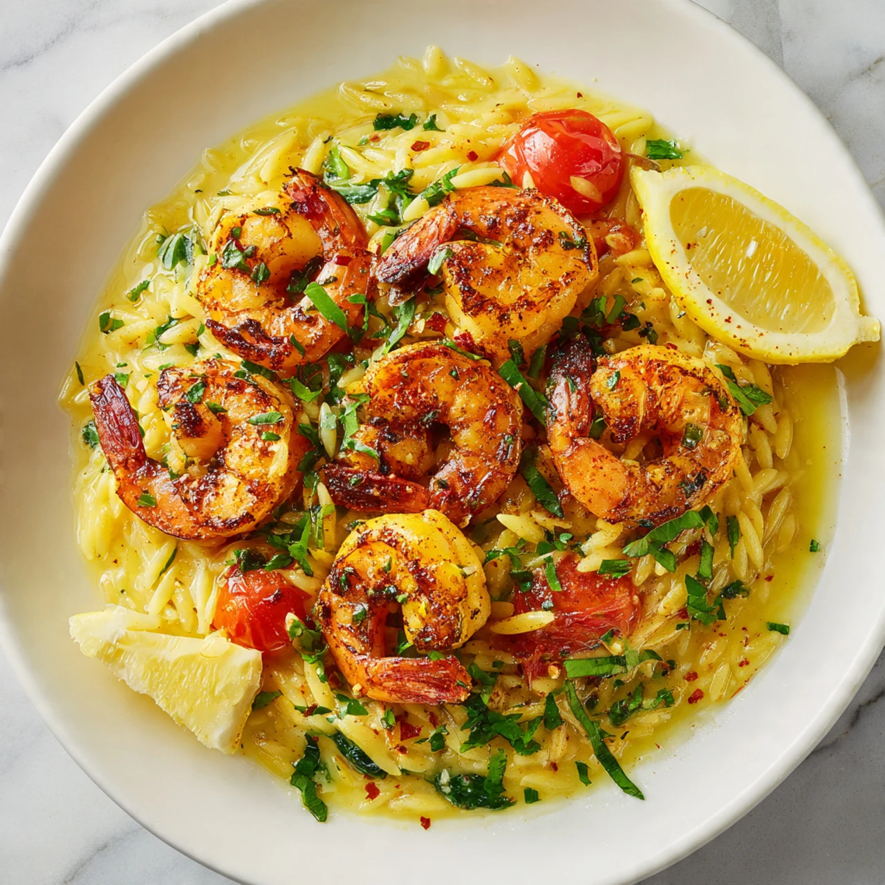 Creamy Lemon Garlic Shrimp Orzo Recipe Perfect For A Quick And Flavorful Dinner Creamy Lemon Garlic Shrimp Orzo Recipe Per...