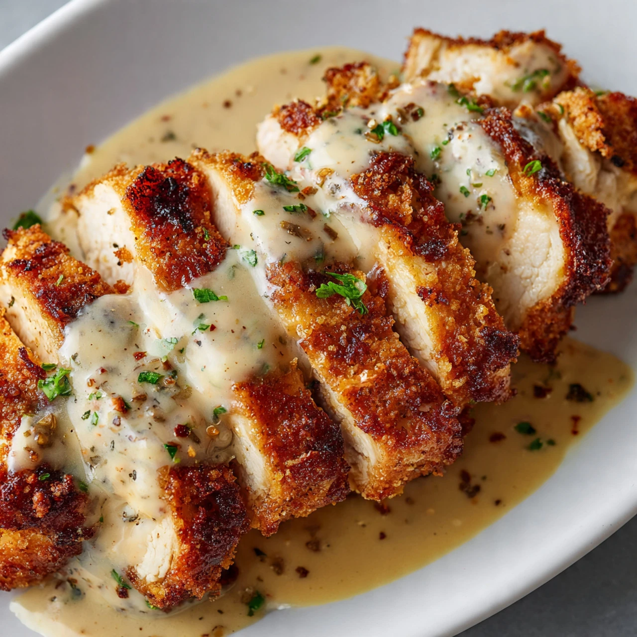 Creamy Parmesan Baked Caesar Chicken Creamy Parmesan Baked Caesar Chicken