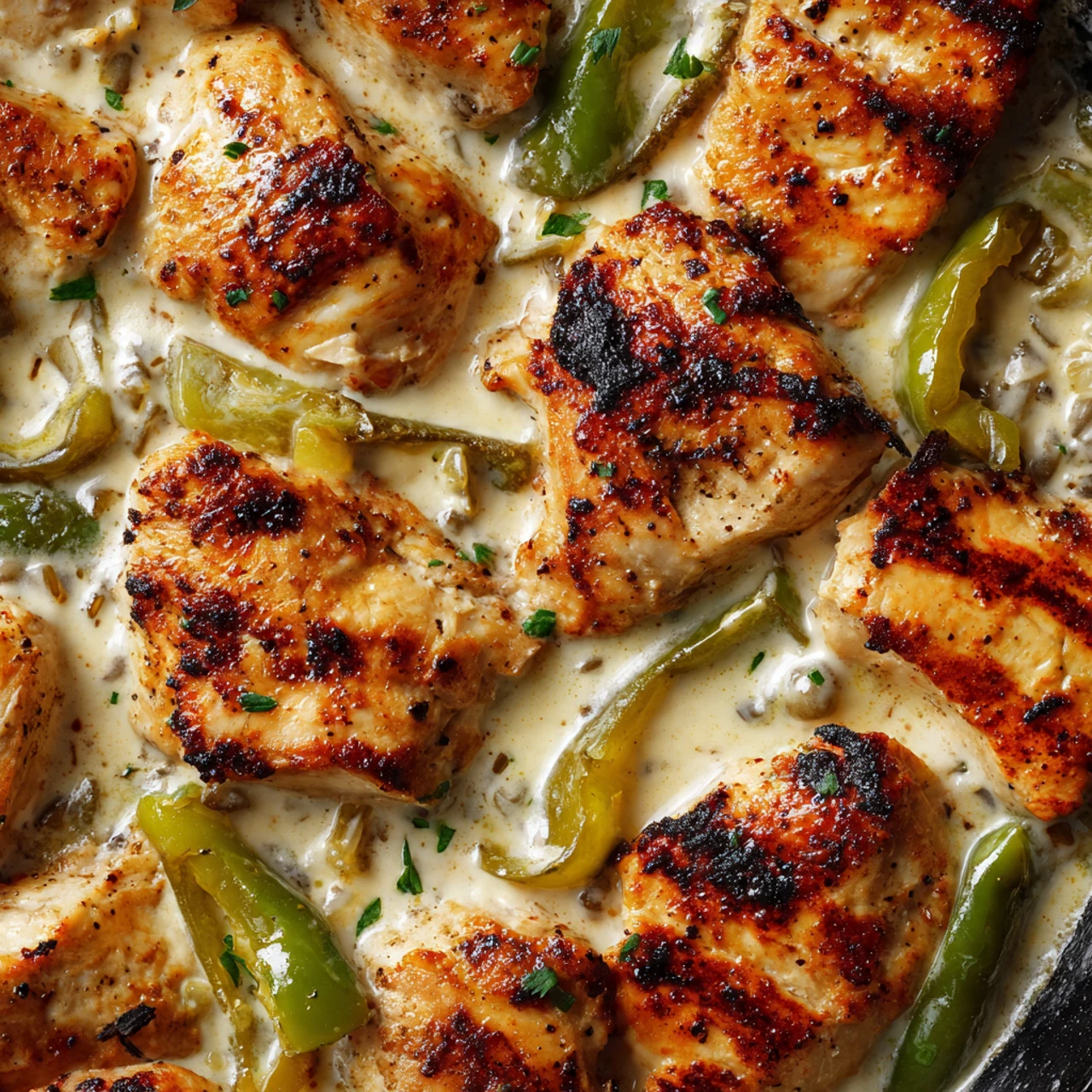 Creamy Pepperoncini Chicken Skillet Creamy Pepperoncini Chicken Skillet