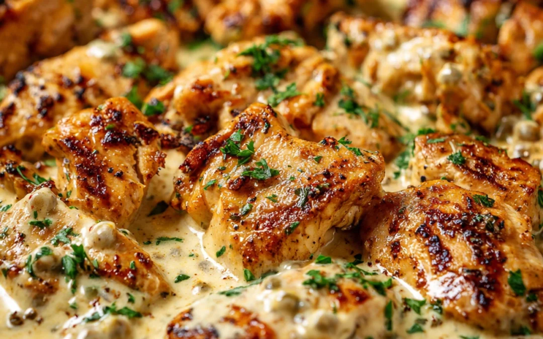 Creamy Pepperoncini Chicken Skillet