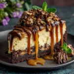 Decadent Turtle Fudge Cheesecake Decadent Turtle Fudge Cheesecake