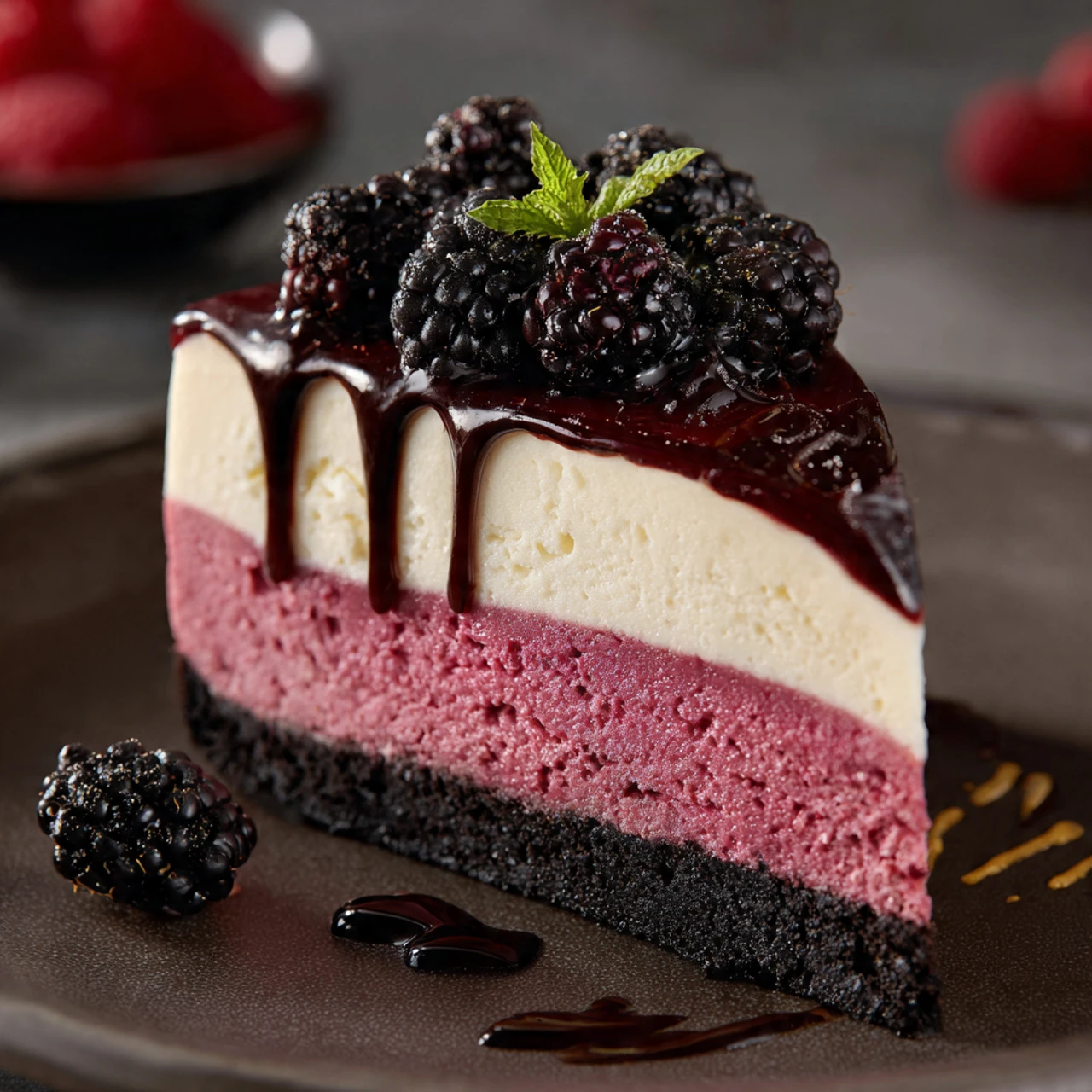 Delicious Blackberry Bliss Cheesecake Delicious Blackberry Bliss Cheesecake Perfect Sweet Treat