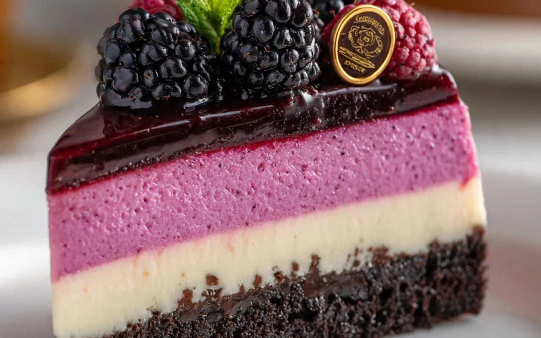 Delicious Blackberry Bliss Cheesecake | Perfect Sweet Treat