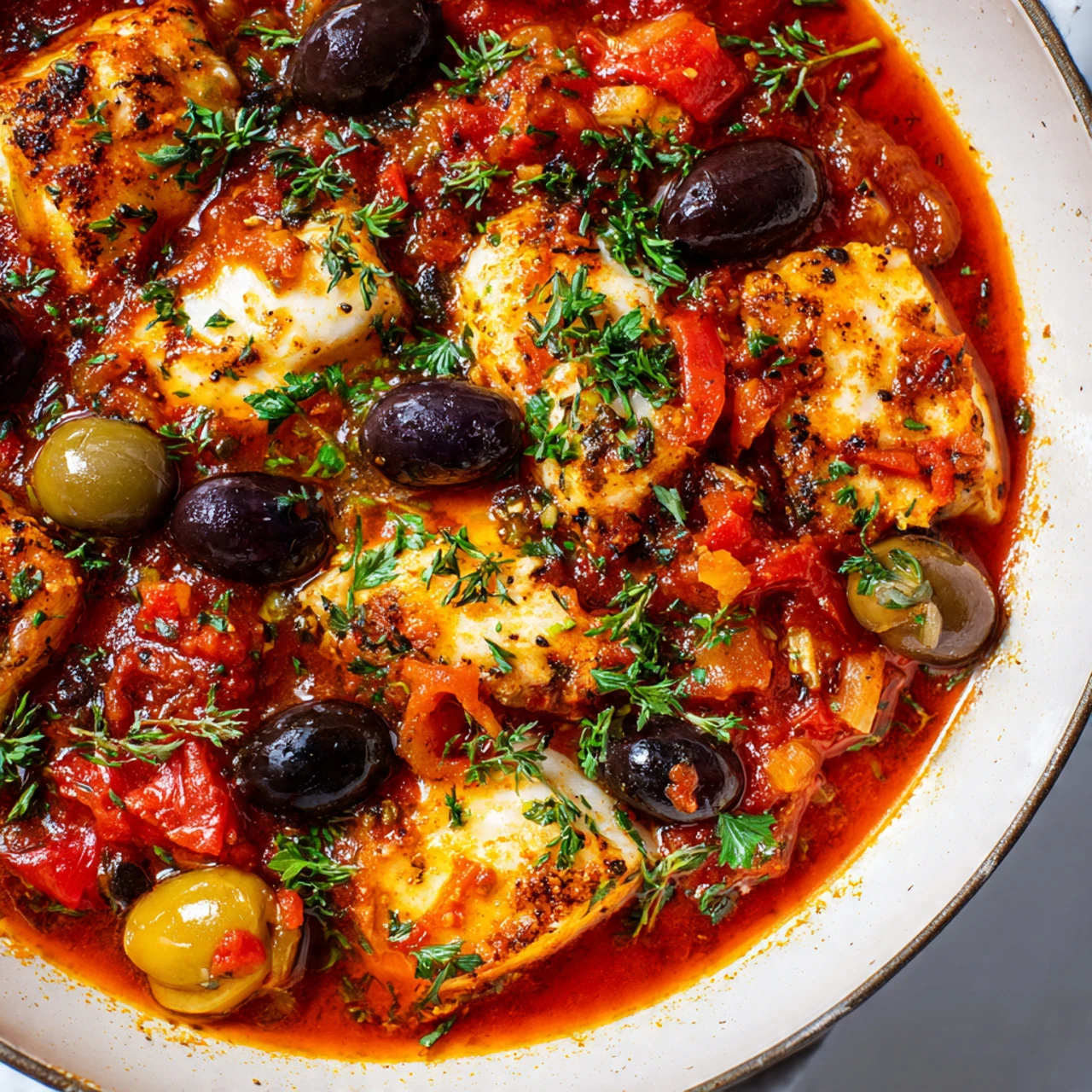 Fish Puttanesca Fish Puttanesca Modern Proper