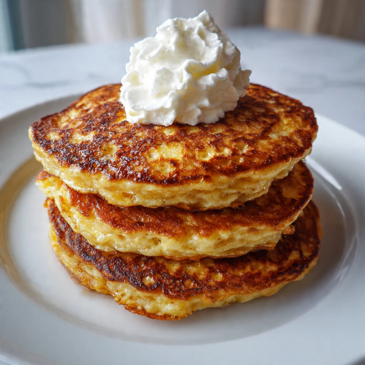 Fluffy Banana Cottage Cheese Pancakes Fluffy Banana Cottage Cheese Pancakes