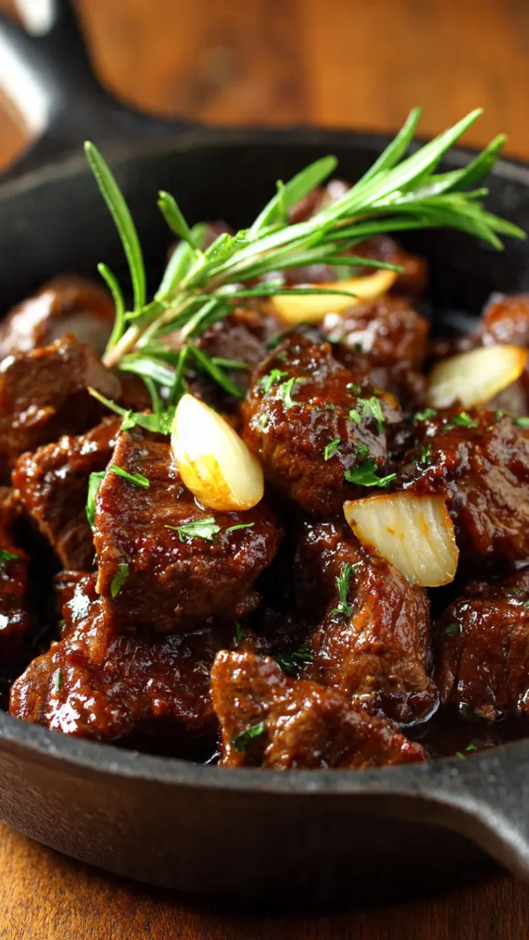 Garlic Rosemary Beef Tips (Tender, Savory Perfection!)