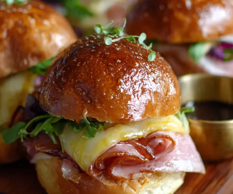 Glazed Ham and Cheese Sliders (Buttery, Sweet & Party Perfect!)