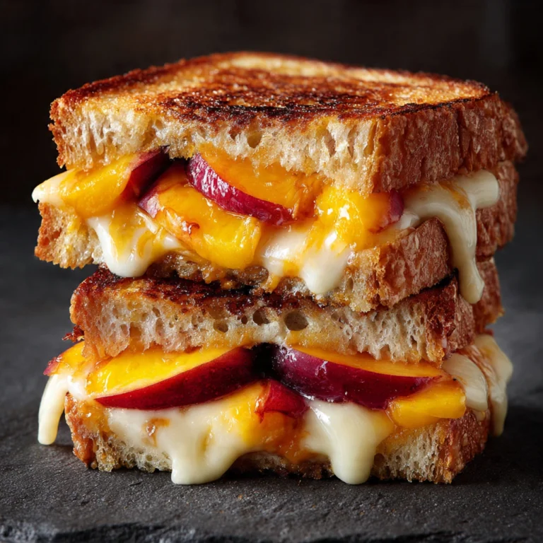 Grilled Cheese With Honey Peaches And White Cheddar Savory Sweet Delight Grilled Cheese Honey Peaches