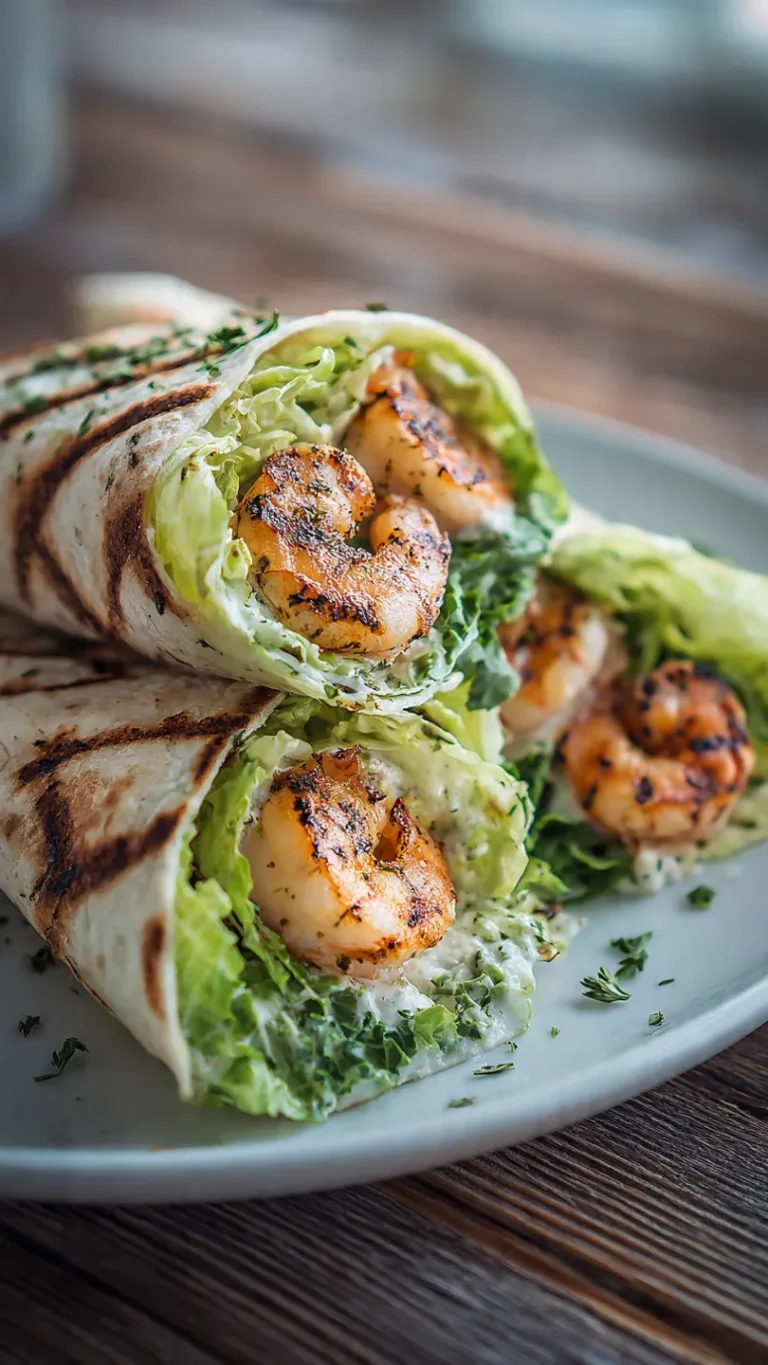 Grilled Shrimp Caesar Wraps (Fresh Lunch Ready in 25 Minutes!)
