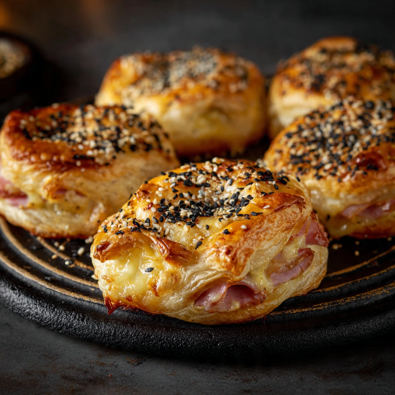 Ham and Cheese Puff Pastry Sticks