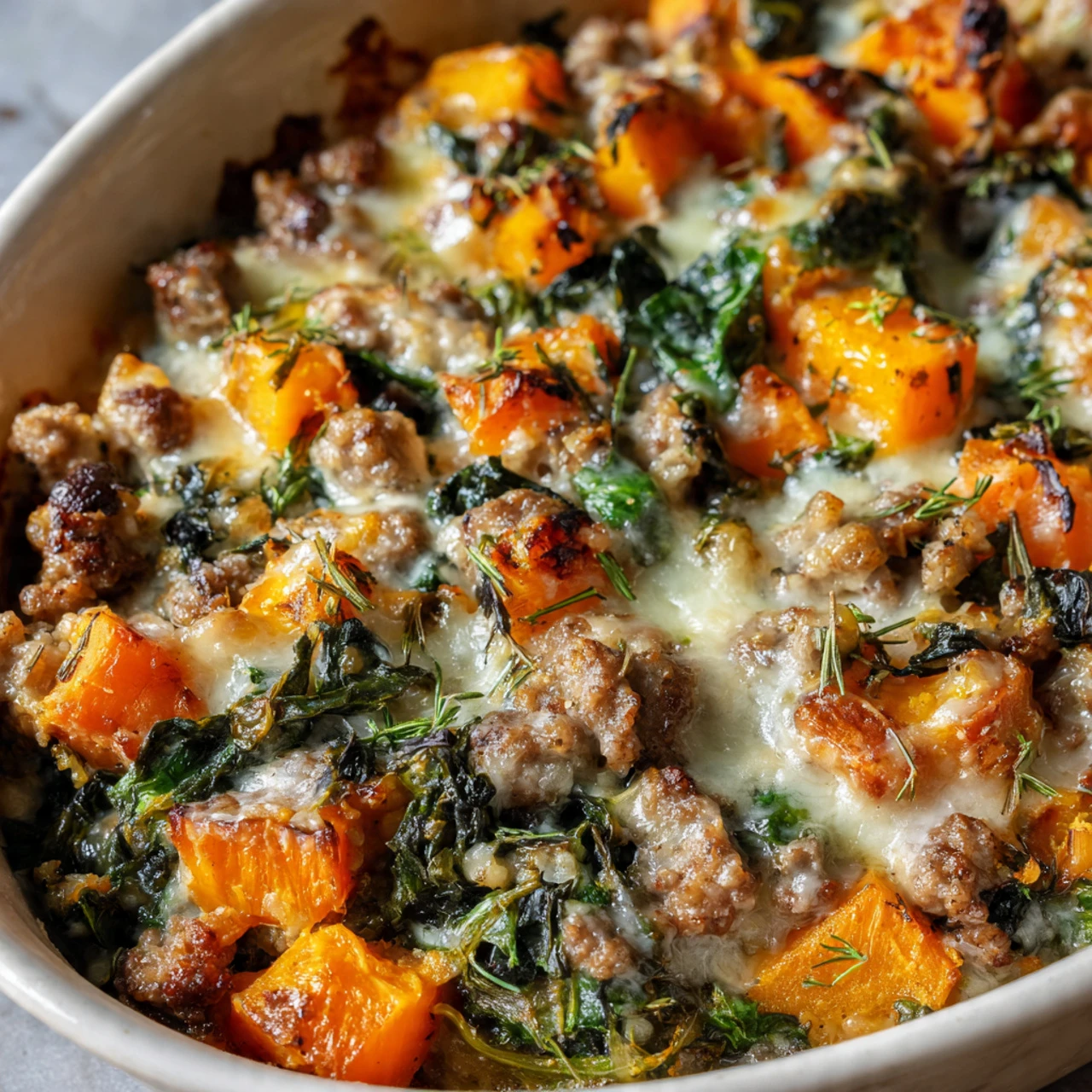 Healthy Ground Turkey Sweet Potato Bake
