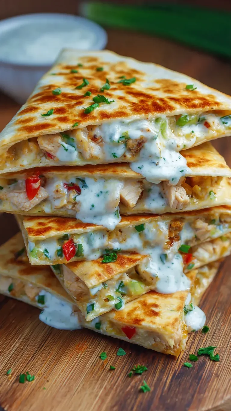 Homemade Taco Bell Chicken Quesadillas (With Creamy Jalapeño Sauce Craving Fix!)